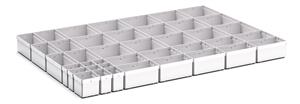40 Compartment Box Kit 100+mm High x 1050W x750D drawer 1050mmW x 750mmD 41/43020778 Cubio Plastic Box Kit EKK 107100 40 Comp.jpg